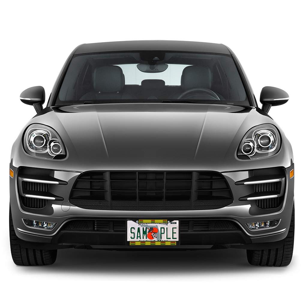 Premium Metal Insert License Plate Frame - Durable & Weatherproof Car Accessories (Black, 2 Holes, Solid Insert) for Bolivia - Perfect for Car Enthusiasts & Everyday Protection