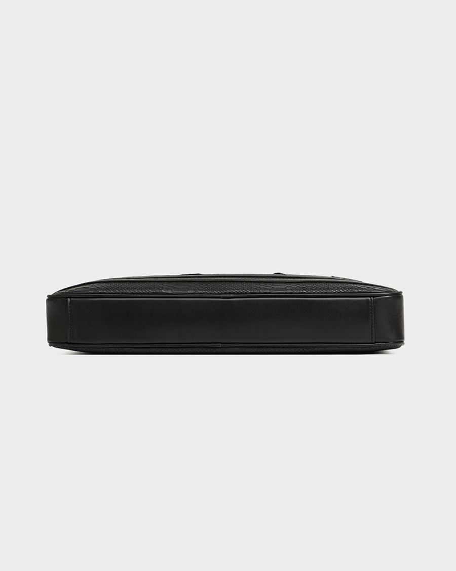 Apollo 1 Black Laptop Bag - Slim & Durable 15.6 Inch Computer Briefcase for Work, Travel & Business Commute