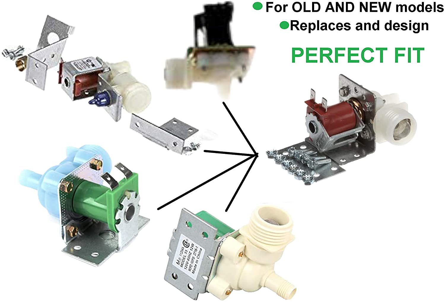 GLOB PRO SOLUTIONS Refrigerator Ice Maker Water Valve Replacement for Uline 2552A - Compatible with Uline Commercial Refrigerators & Freezers - Perfect for Restaurants, Bars, and Food Service Businesses