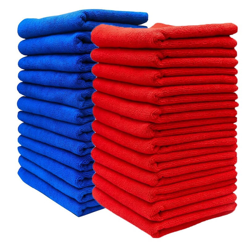 24 Pack Premium Microfiber Towels for Car Detailing & Household Cleaning - 16x16 Inches, 380GSM Ultra Absorbent Wash & Dry Cloths - Perfect for Cars, Kitchen, Bathroom & Gym Use