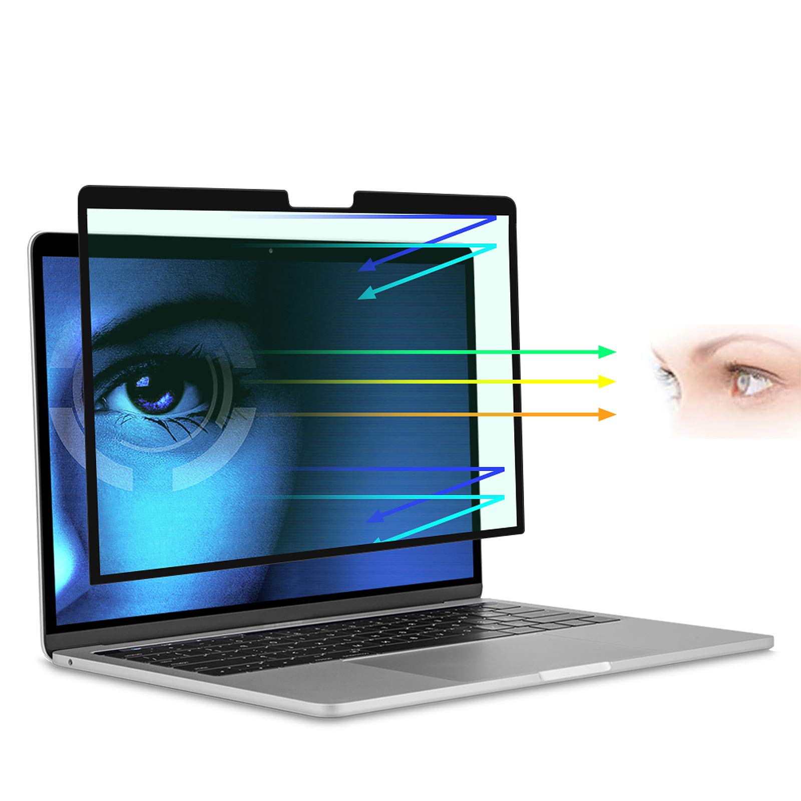 Anti-Glare & Blue Light Blocking Screen Protector for MacBook Pro 15 inch (2012-2015 A1398) - Eye Protection Filter for Work, Gaming & Binge-Watching