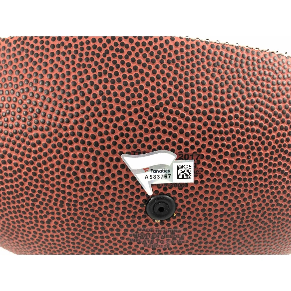 Jared Goff & Cooper Kupp Autographed LA Rams White Football with COA - Perfect for NFL Collectors, Sports Memorabilia Fans & Game Room Decor