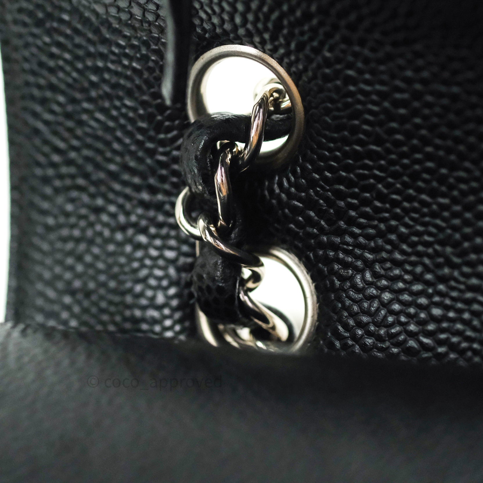 Chanel Classic M/L Medium Double Flap Bag Black Caviar Silver Hardware - Luxury Designer Handbag for Women, Perfect for Work, Evening Events & Special Occasions