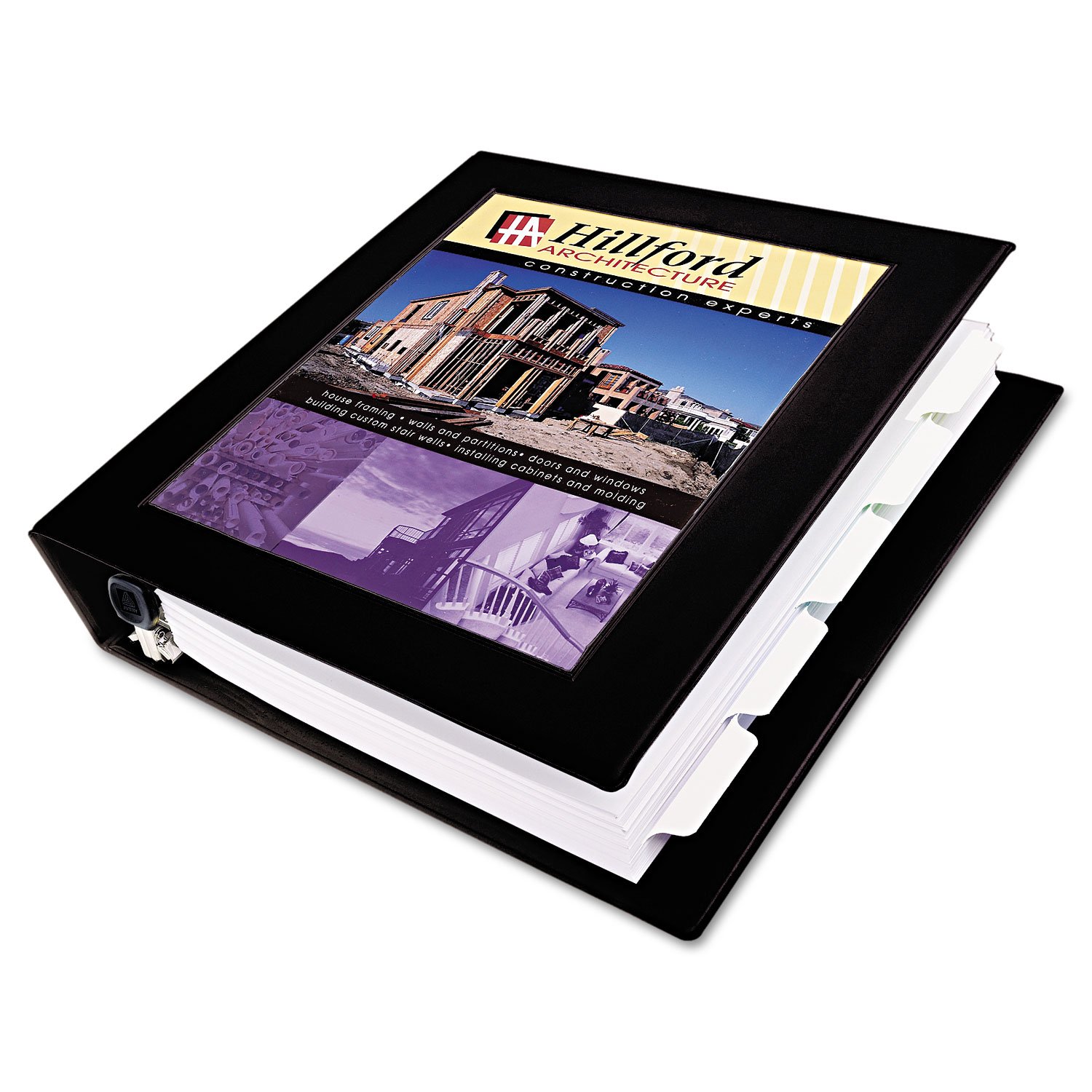AVERY AVE68032 Framed View Binder - 1 Inch 3-Ring Binder with Clear Cover for School, Office & Home Organization | Perfect for Presentations, Reports & Document Storage