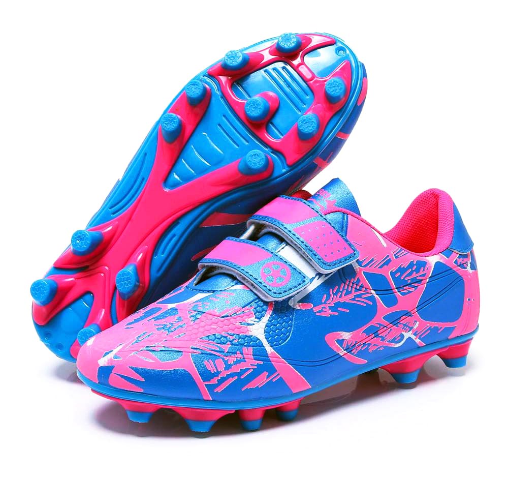 Boys Soccer Shoes for Kids - Football Boots for Outdoor Sports & Running