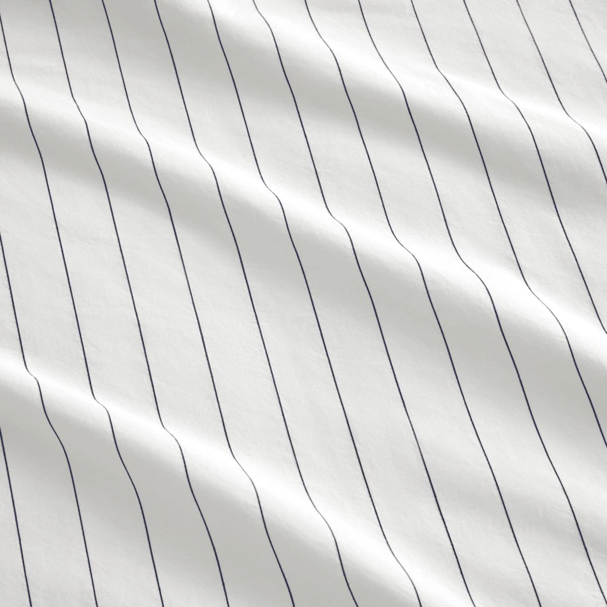 Sheridan Bayley Stripe Washed Percale Quilt Cover Set - White Queen Size, Soft & Breathable Bedding for Comfortable Sleep - Perfect for Master Bedroom, Guest Room & Luxury Hotels