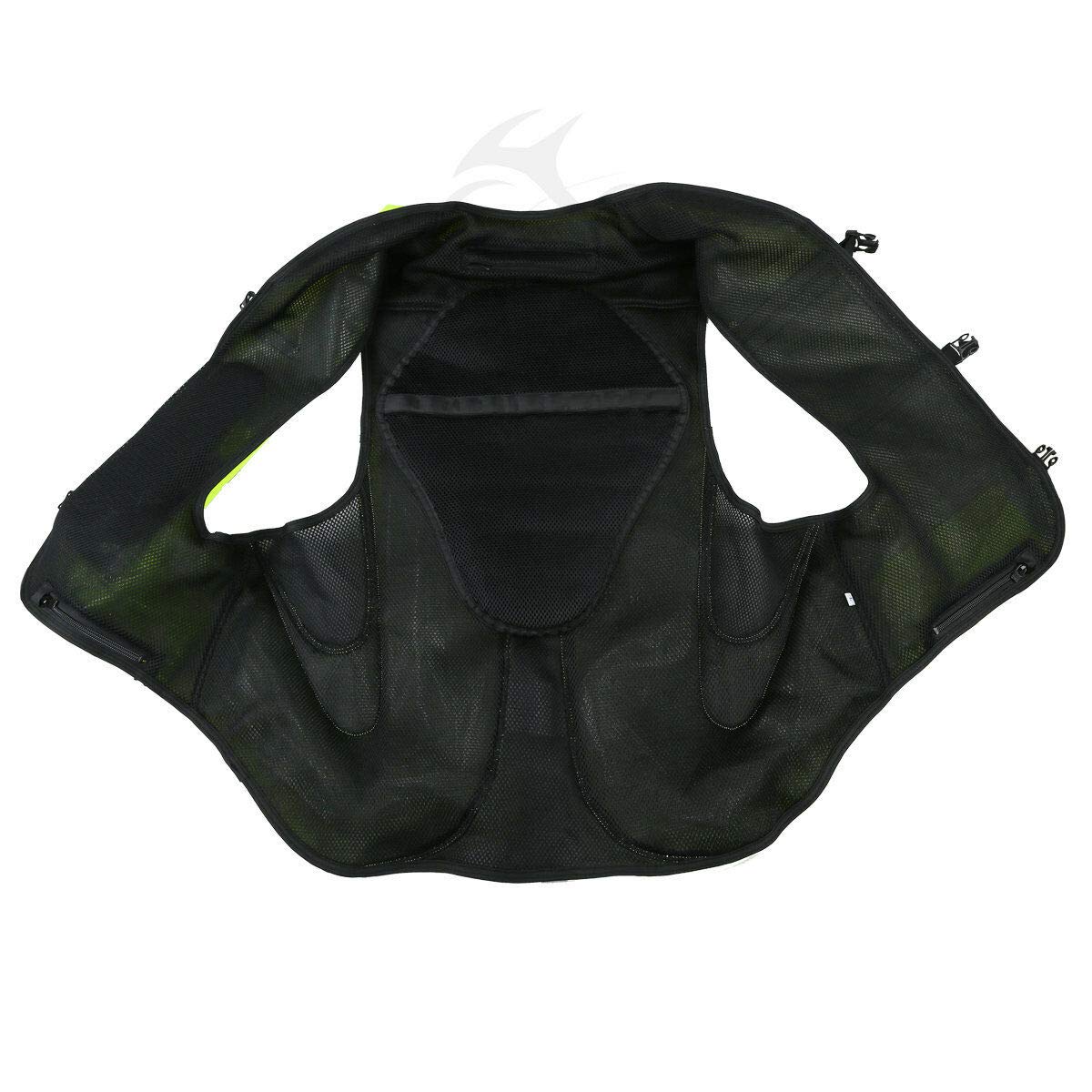 SLMOTO Motorcycle Airbag Vest - Hi-Vis Fluorescent Safety Jacket for Riders - Perfect for Street Biking, Racing & Adventure Touring