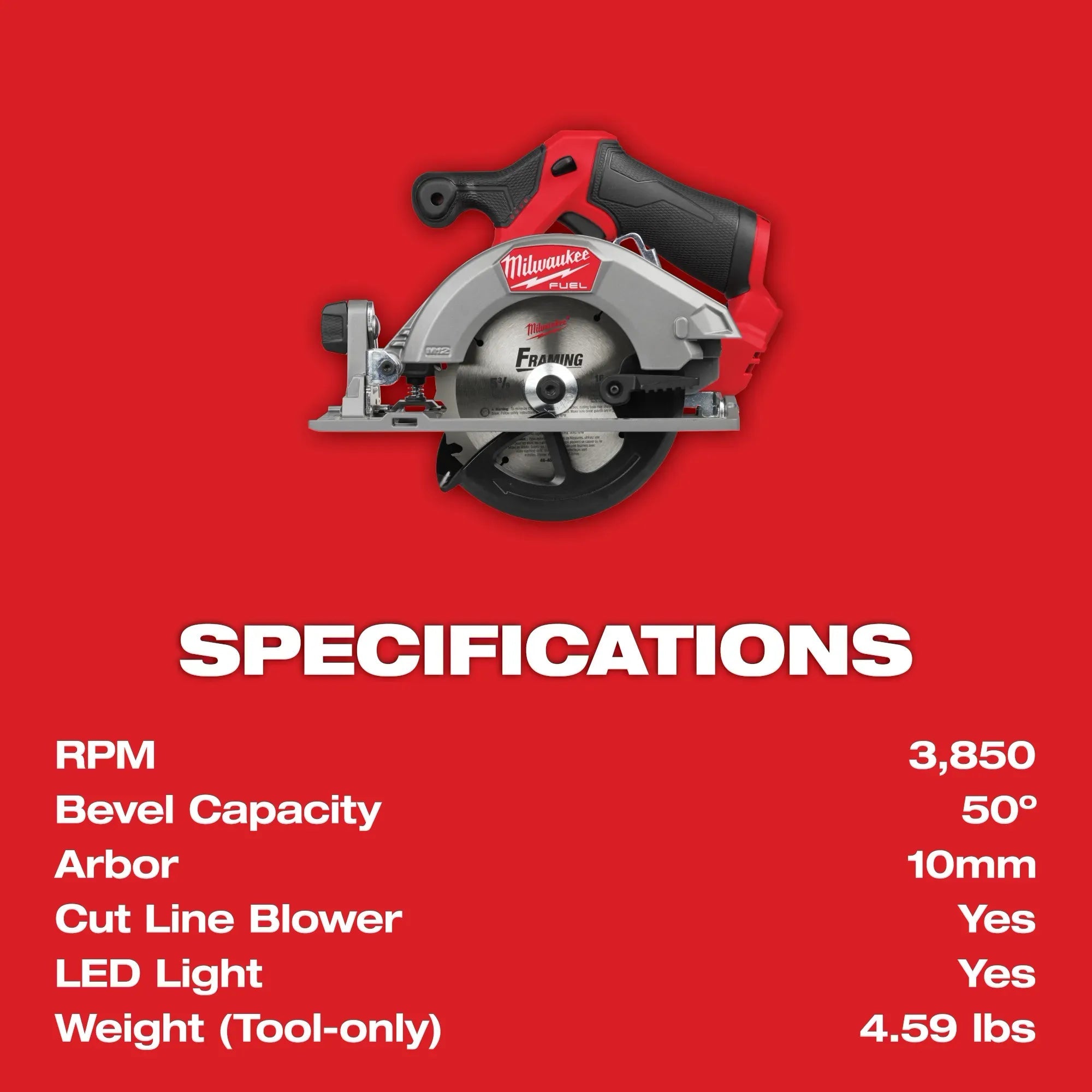 Milwaukee 2521-20 M12 FUEL™ 5-3/8