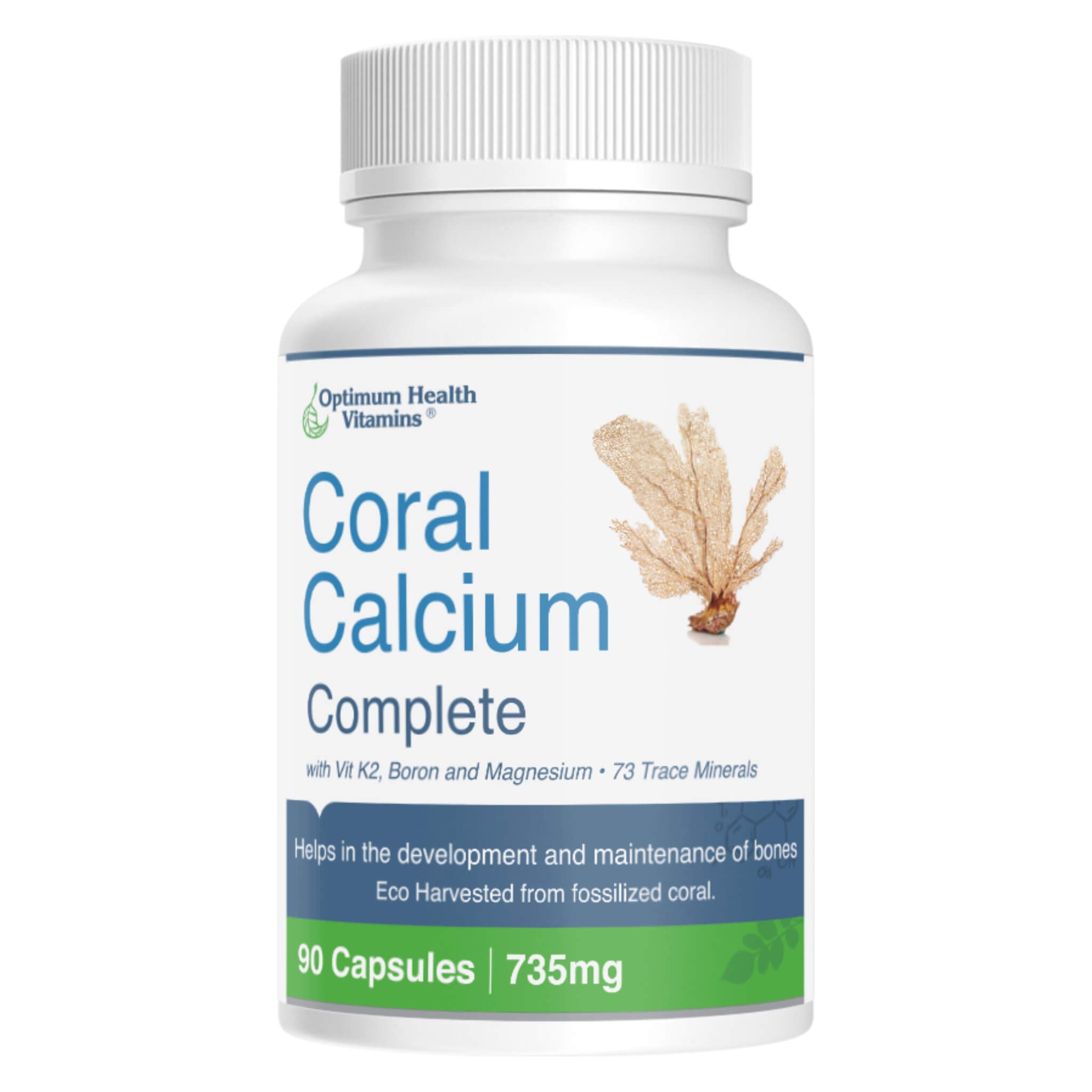 Premium Coral Calcium Supplement - 100% Natural & Pure for Bone Health & Immune Support - Ideal for Adults & Seniors - Perfect for Daily Wellness & Joint Care