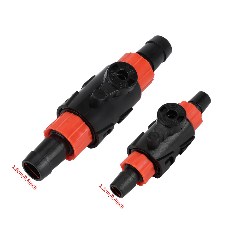 12/16mm Quick Release Hose Valve - Water Flow Control Valve for Fish Tank, Aquarium & Garden - Durable Hose Pipe Connector with Easy Handle (Ideal for Hydroponics, Irrigation & Pet Watering)