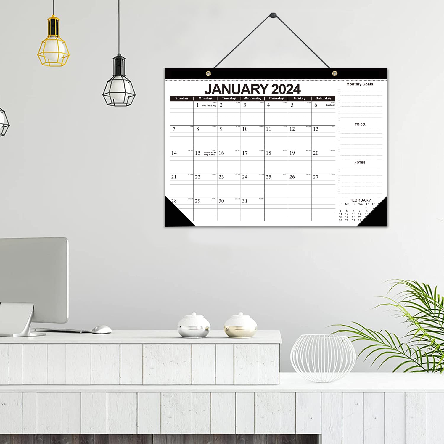 2024-2025 Large Desk Calendar Planner | 17
