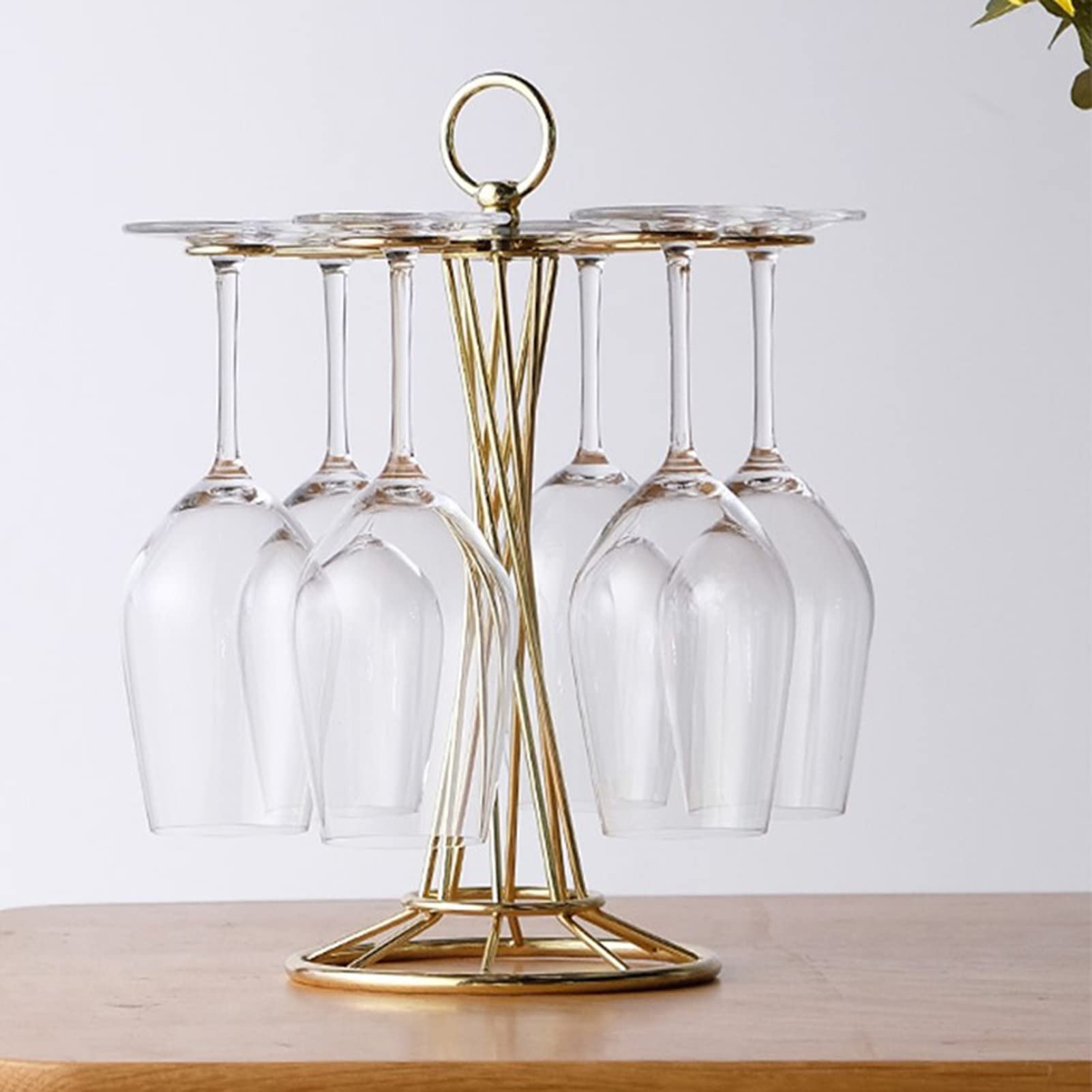 Elegant Freestanding Wine Glass Rack - Countertop Stemware Holder for Home Bar, Kitchen & Dining Room - Perfect for Wine Storage, Entertaining & Space Saving Organization