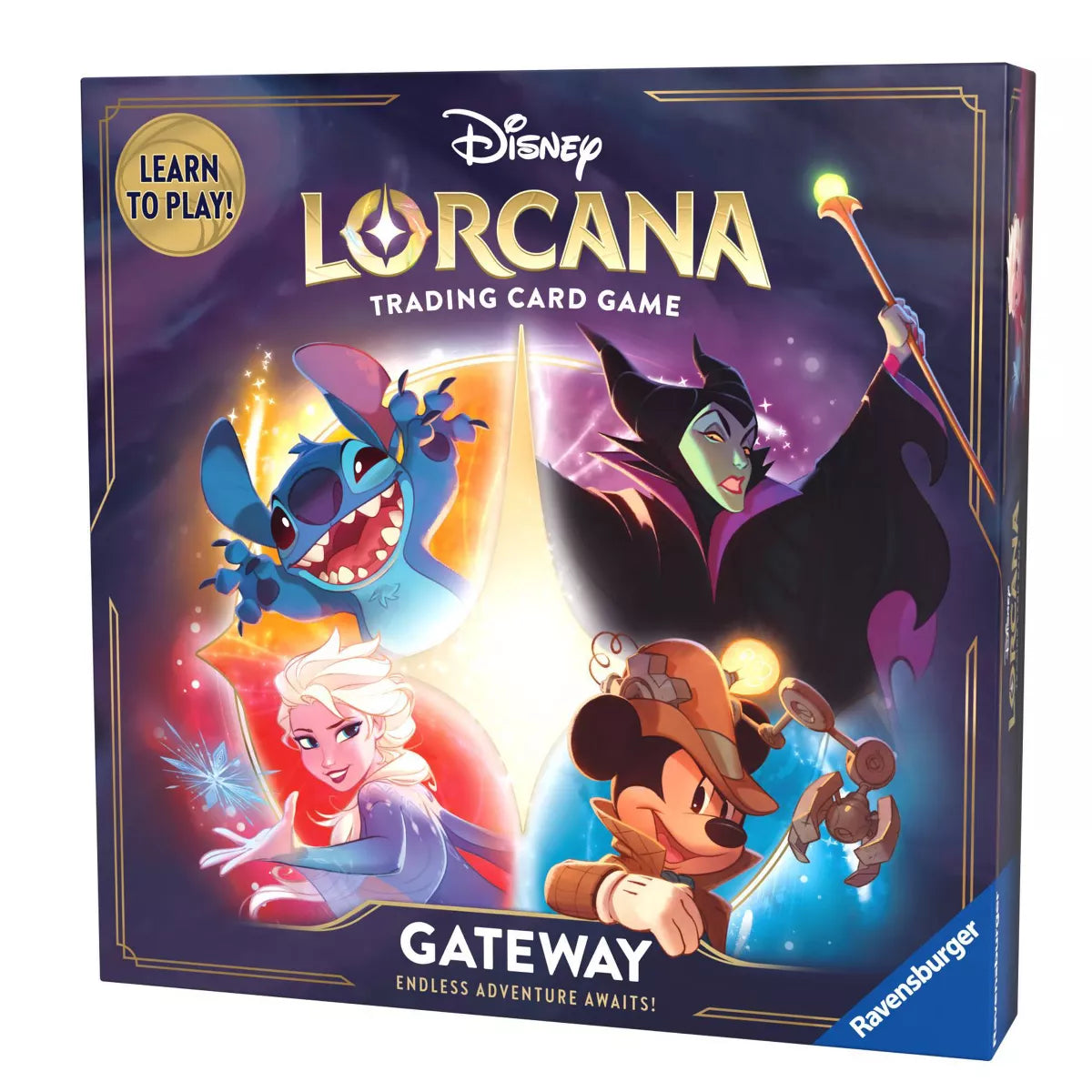 Ravensburger Disney Lorcana Gateway Trading Card Game - Collectible TCG Starter Set for Beginners | Perfect for Family Game Nights & Disney Fans