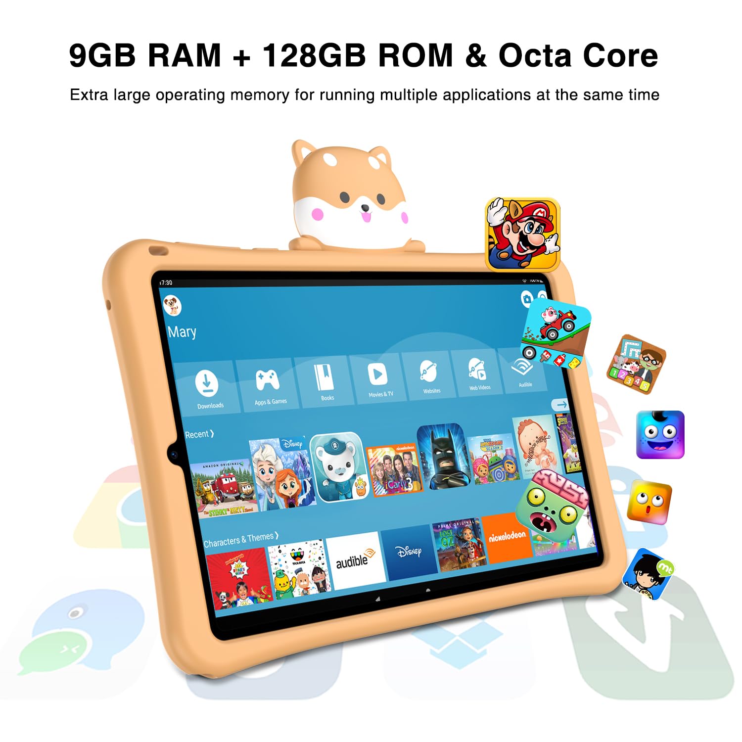 DOOGEE T20 MINIKID Tablet - 10.1 Inch Android 12 Kids Tablet with Parental Control, 4GB RAM 64GB ROM, Dual Camera - Perfect for Learning, Games & Entertainment for Children Ages 3-12