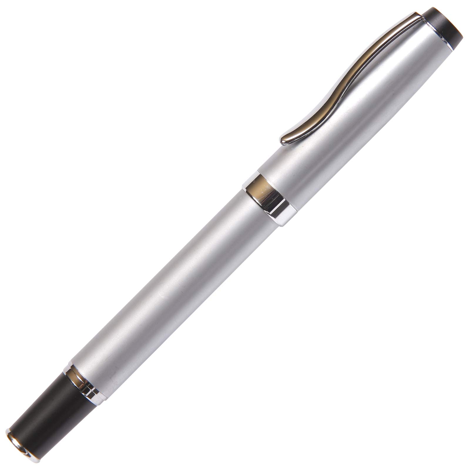 Smooth Writing Silver Gripper Roller Ball Pen - Comfort Grip for Office, School & Note Taking - Premium Ink Refillable Ballpoint Pen for Everyday Use