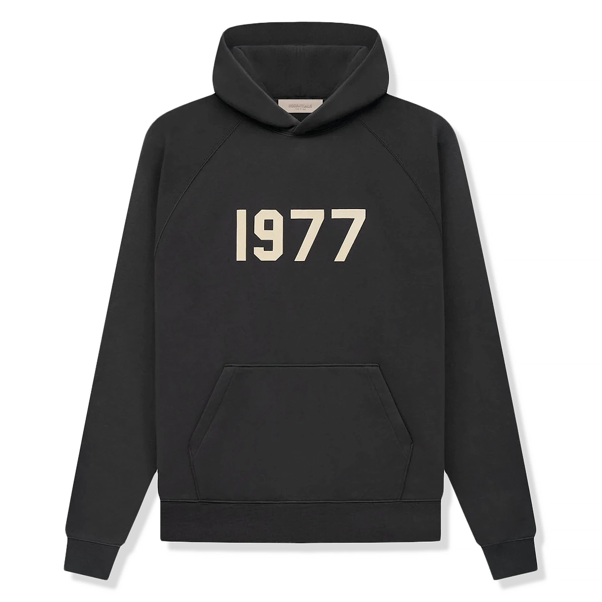Fear Of God Essentials 1977 Iron Hoodie - Men's Streetwear Pullover Sweatshirt (SS22 Collection) | Casual Wear & Urban Fashion Outfit