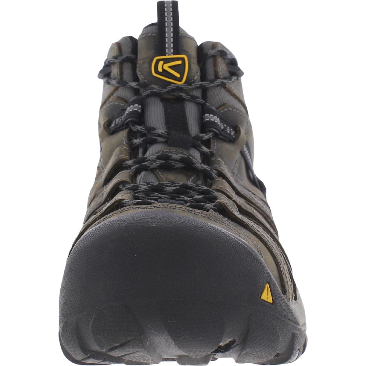 KEEN Utility Men's Flint Mid Height Steel Toe Work Boot - Durable Safety Shoes for Construction, Hiking & Outdoor Work | Slip Resistant & Comfortable Workwear