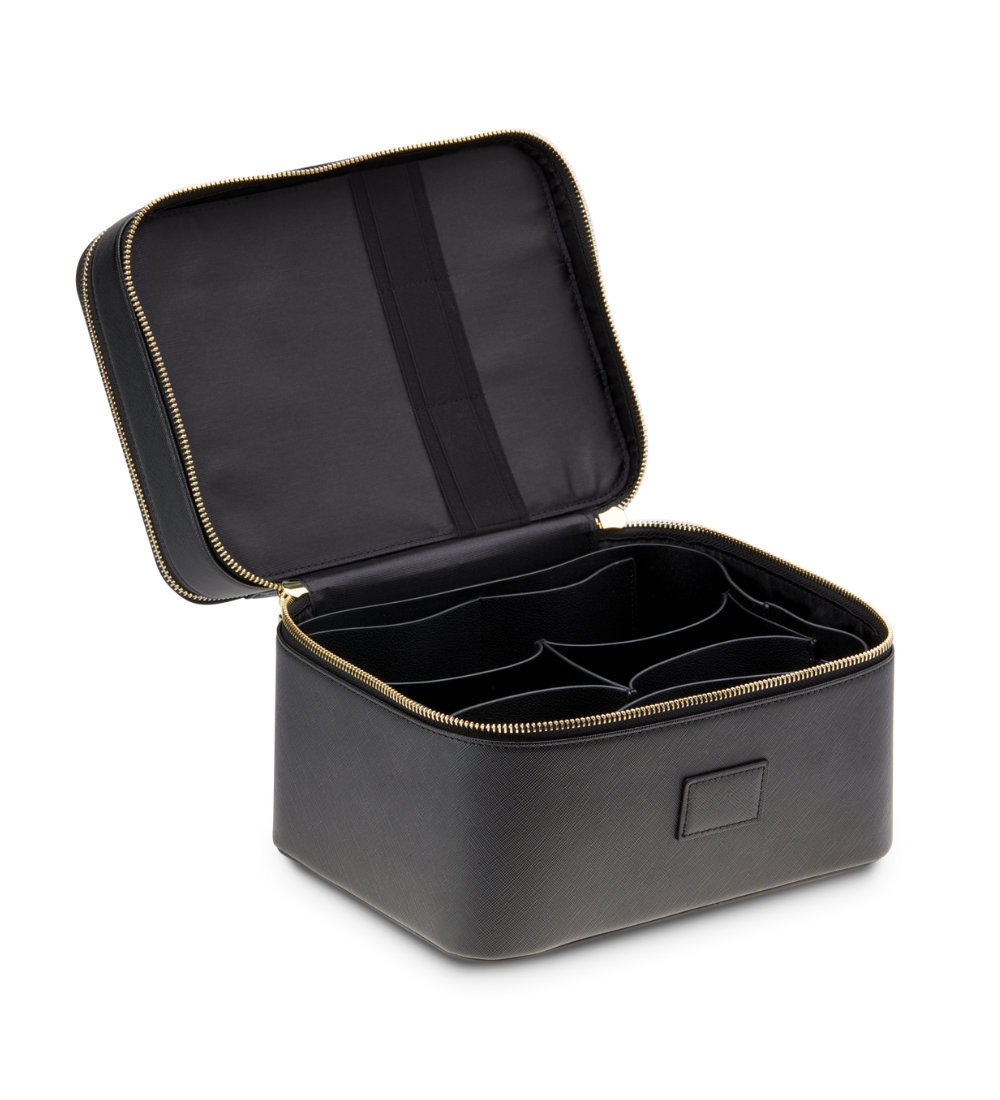 Duo Vanity Case - Travel Makeup Organizer with Mirror, Perfect for Women's Cosmetic Storage & On-the-Go Beauty Essentials | Ideal for Home, Office & Vacation Use