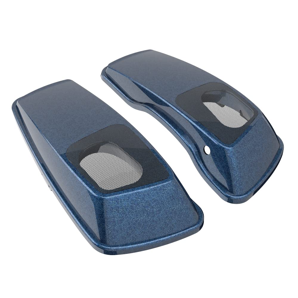 Premium 6X9 Saddlebag Speaker Lids for 2014+ Harley Davidson Touring Bikes - Color Matched Replacement Covers - Perfect for Road Trips & Music Lovers