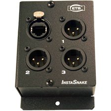 ETS PA205M InstaSnake 3-Channel XLR Male to CAT5 Audio Balun - Professional Audio Signal Converter for Live Sound, Studio Recording & Broadcast Systems