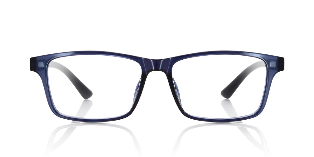 JINS Switch Classic 371 58 - Lightweight Eyeglasses for Men & Women - Blue Light Blocking & UV Protection - Perfect for Office, Gaming & Daily Use