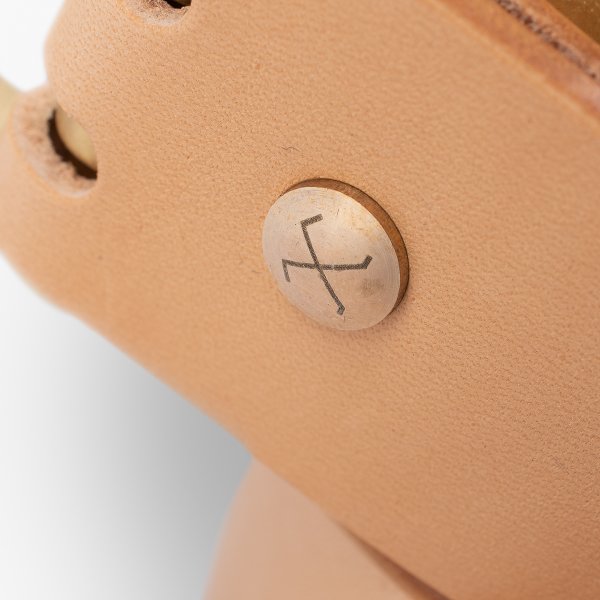 OGL Double Prong Garrison Buckle Leather Belt - Genuine Natural Leather for Men - Perfect for Casual Wear, Work & Outdoor Activities