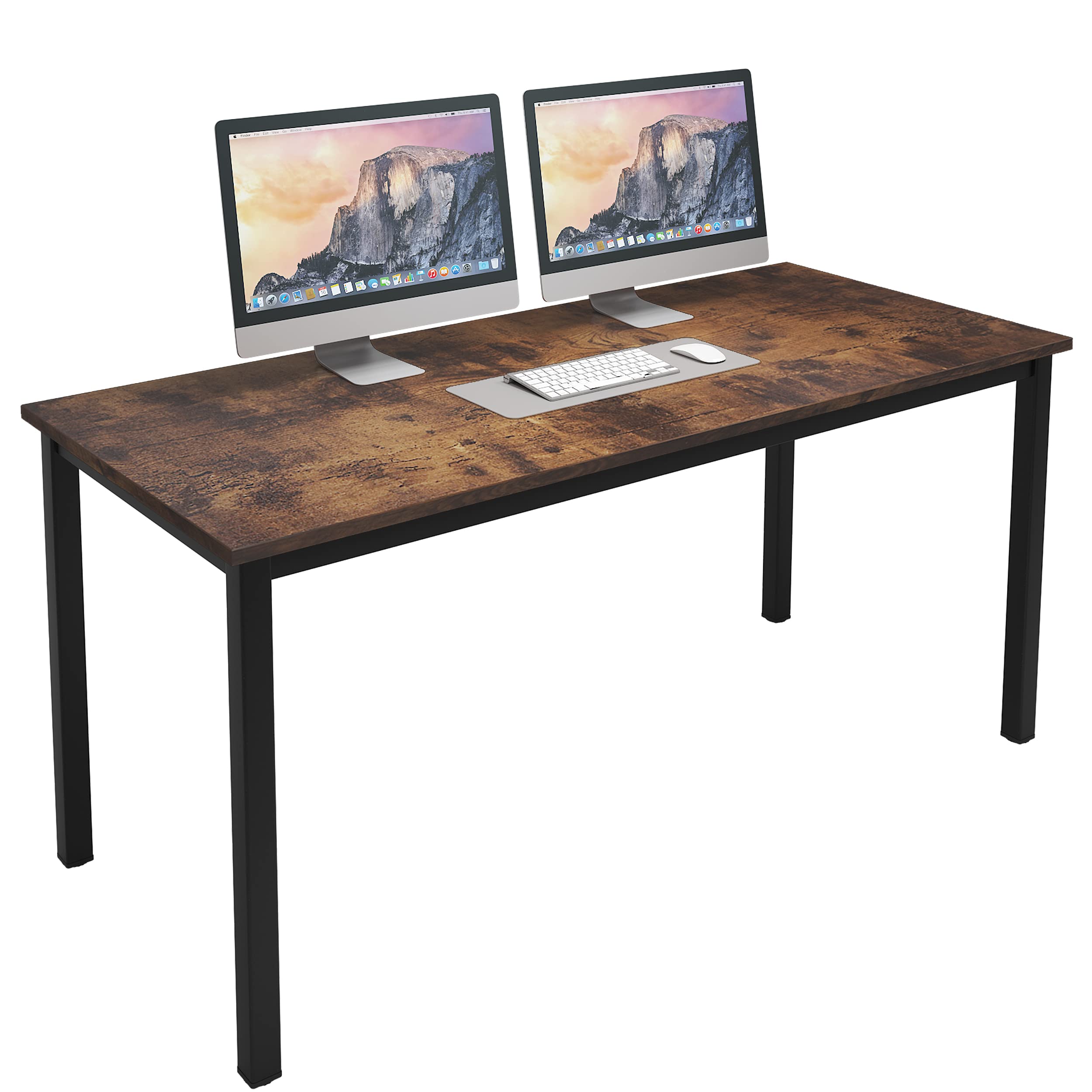 SogesFurniture 55 Inch Large Computer Desk - BIFMA Certified Sturdy Office Desk & Writing Table for Home & Workspaces | Perfect for Gaming, Remote Work & Study