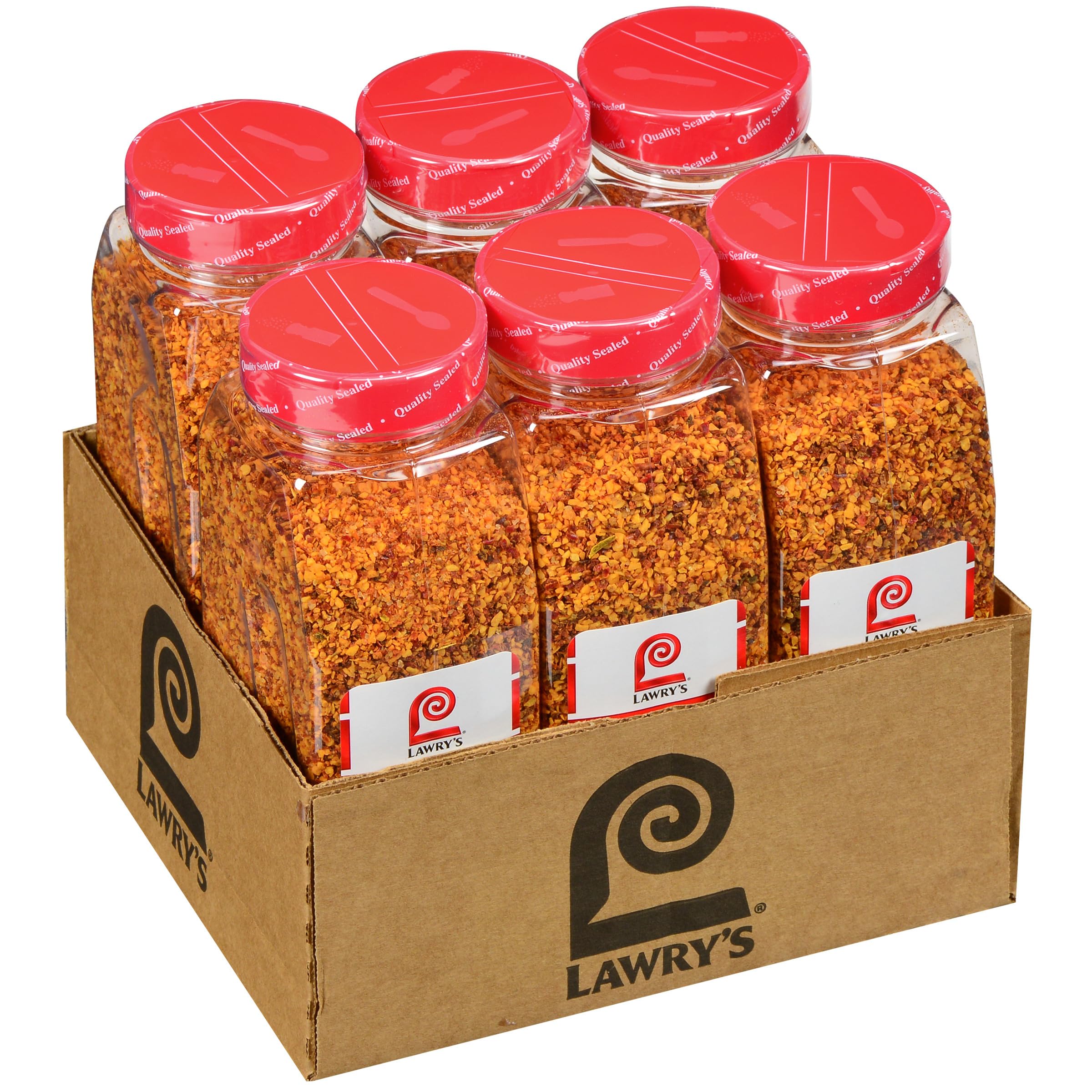 Lawry's Roasted Garlic & Red Bell Pepper Monterey Style Seasoning - 21 oz (Pack of 6) | Premium Spice Blend for Fajitas, Meatballs, Shrimp & Vegetables | Perfect for Grilling, Roasting & Everyday Cooking