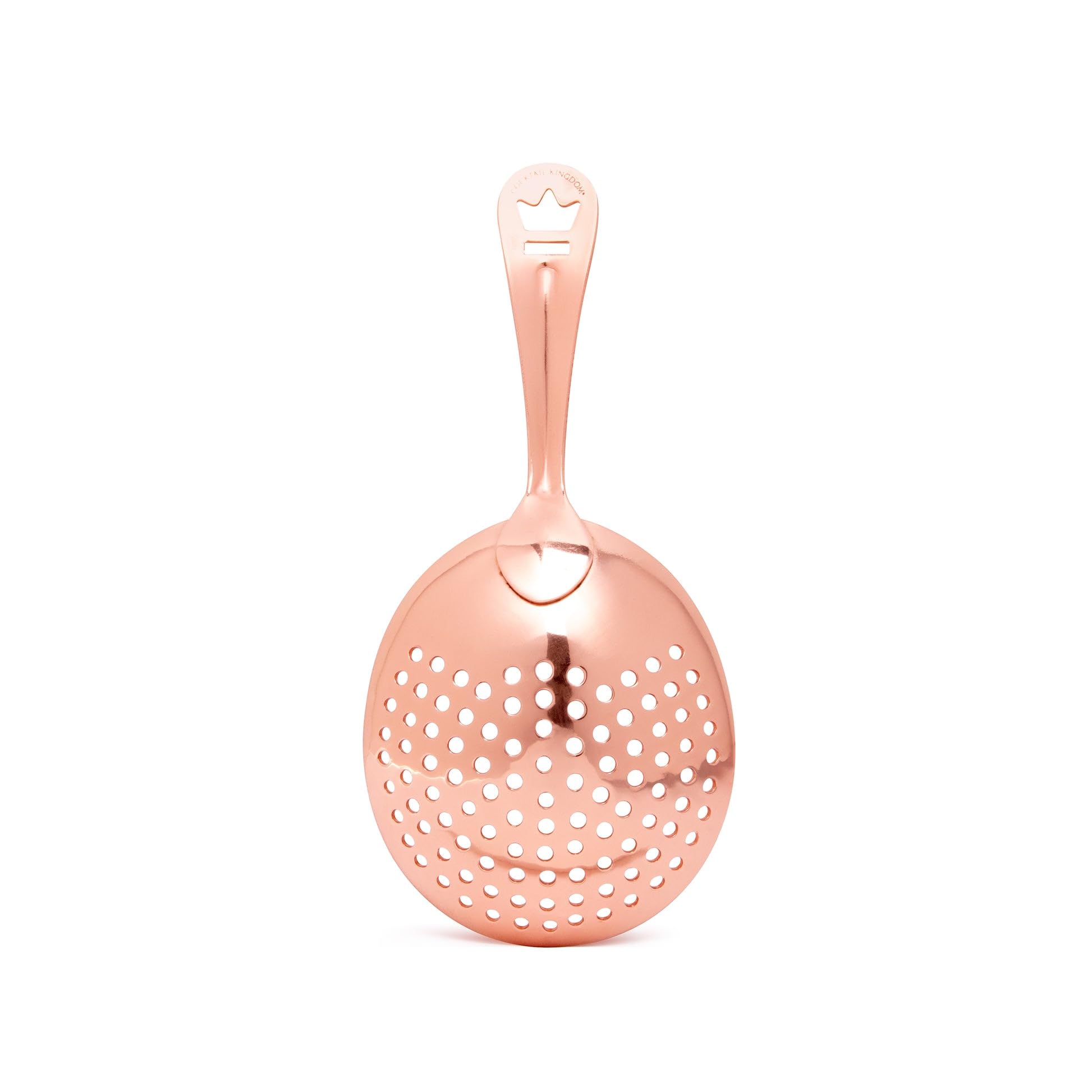 Premium Cocktail Julep Strainer - Copper-Plated Bar Tool for Mixing & Serving Classic Cocktails | Perfect for Home Bars, Professional Bartenders & Cocktail Parties