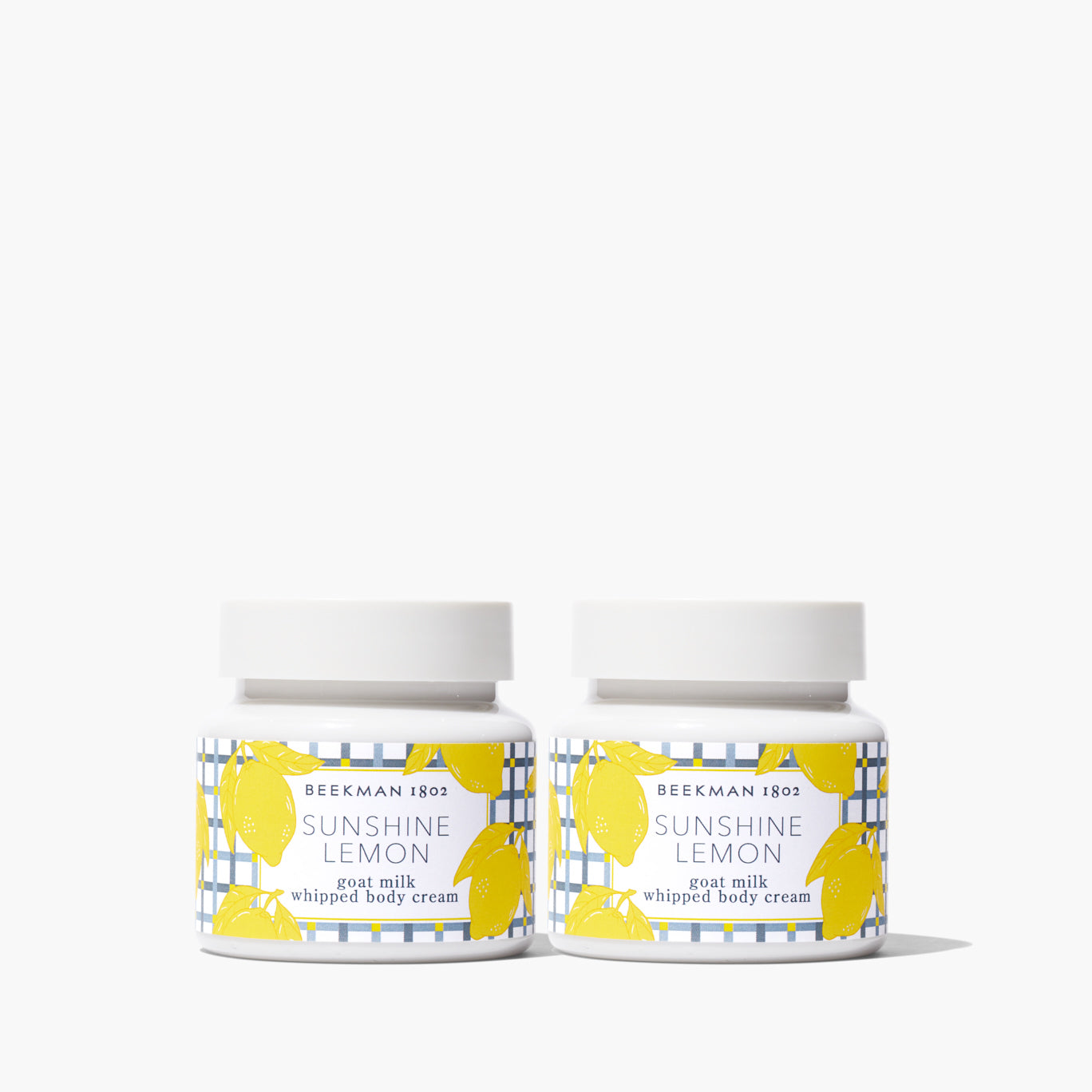 Sunshine Lemon Whipped Body Cream - 2 Pack Moisturizing Lotion for Dry Skin - Perfect for Daily Hydration & Spa Day Self Care