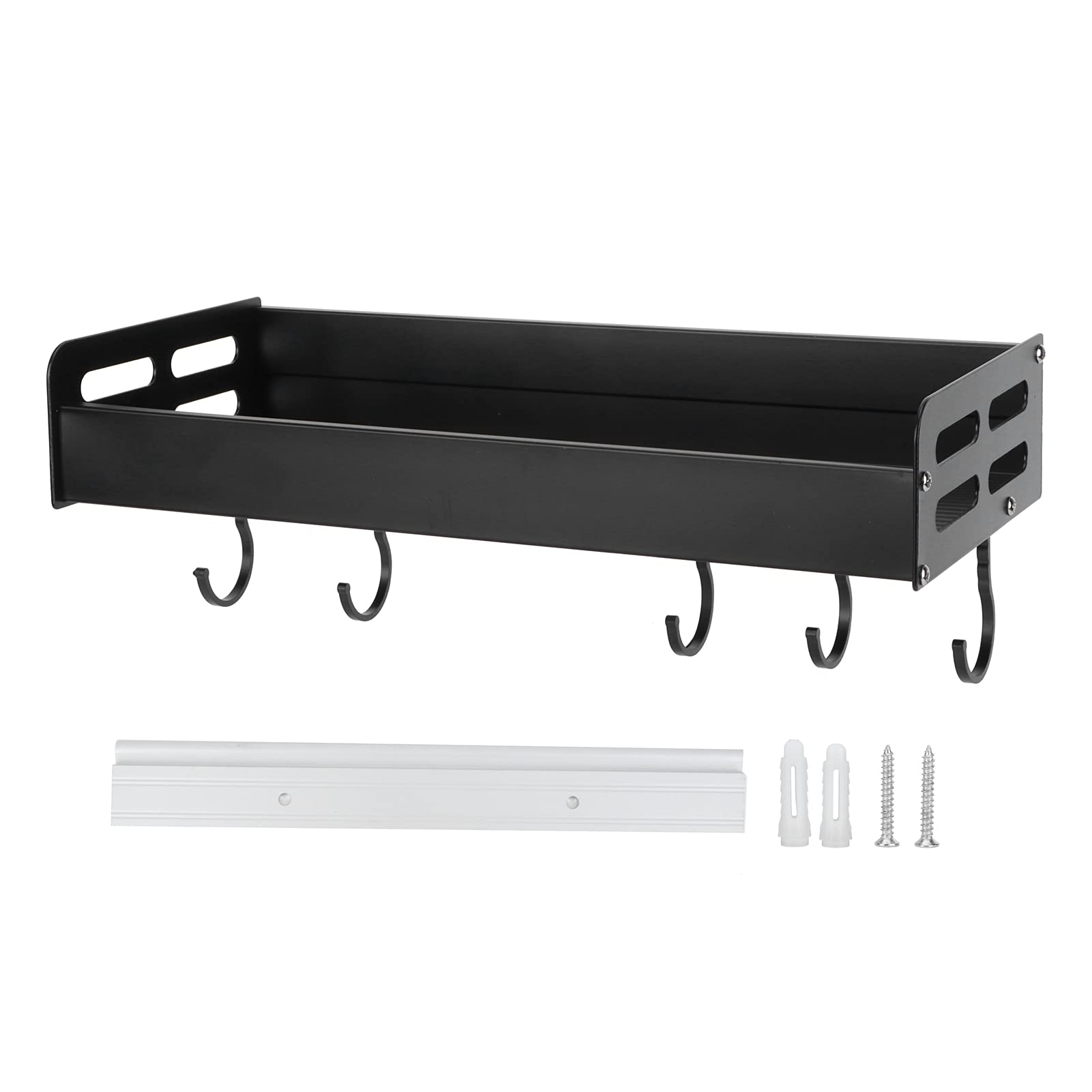 Stainless Steel Spice Rack Organizer - Wall Mounted Space Saving Kitchen Seasoning Shelf for Pantry, Cabinet & Countertop | Perfect for Organizing Spices, Jars & Condiments in Small Kitchens