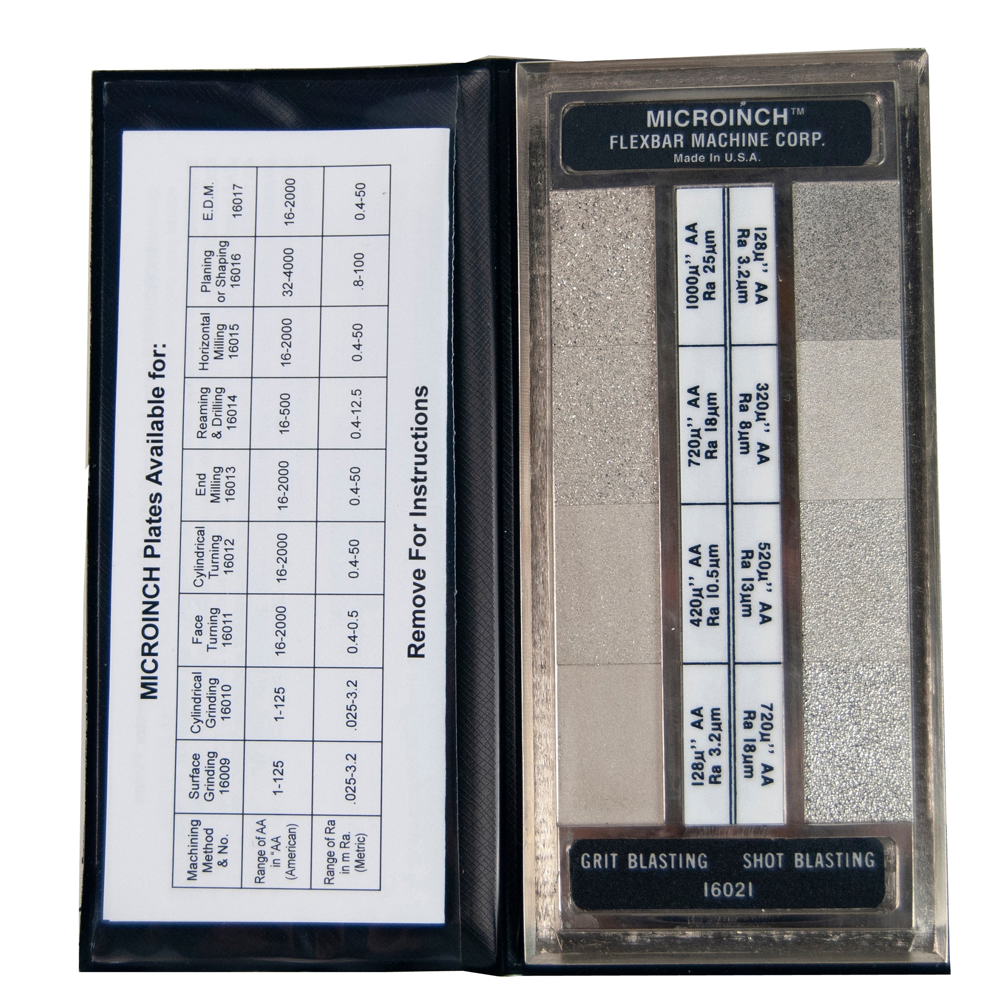 Microinch™ Comparator Plates - High-Precision Surface Finish Measurement Tools for Metalworking & Quality Control | Ideal for Machinists, Engineers & Industrial Applications