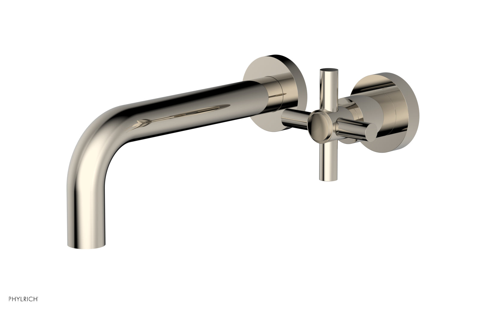 D131-15 Single Handle Wall Mount Lavatory Faucet Set - Cross Handle Design for Bathroom Sink, Perfect for Modern Home & Commercial Use