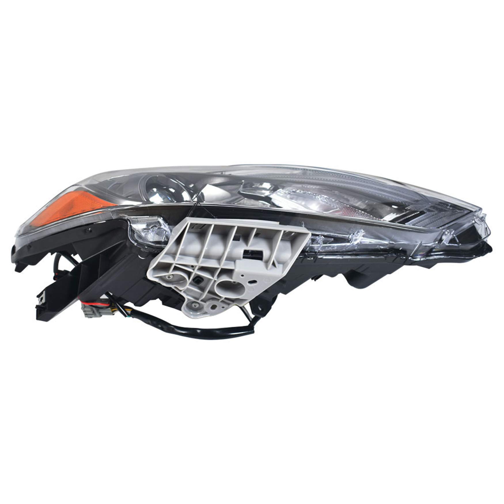 2016-2018 Nissan Altima Passenger Side Headlight Assembly - Black Bezel Chrome Style Halogen Replacement Headlights for Improved Night Driving Safety
