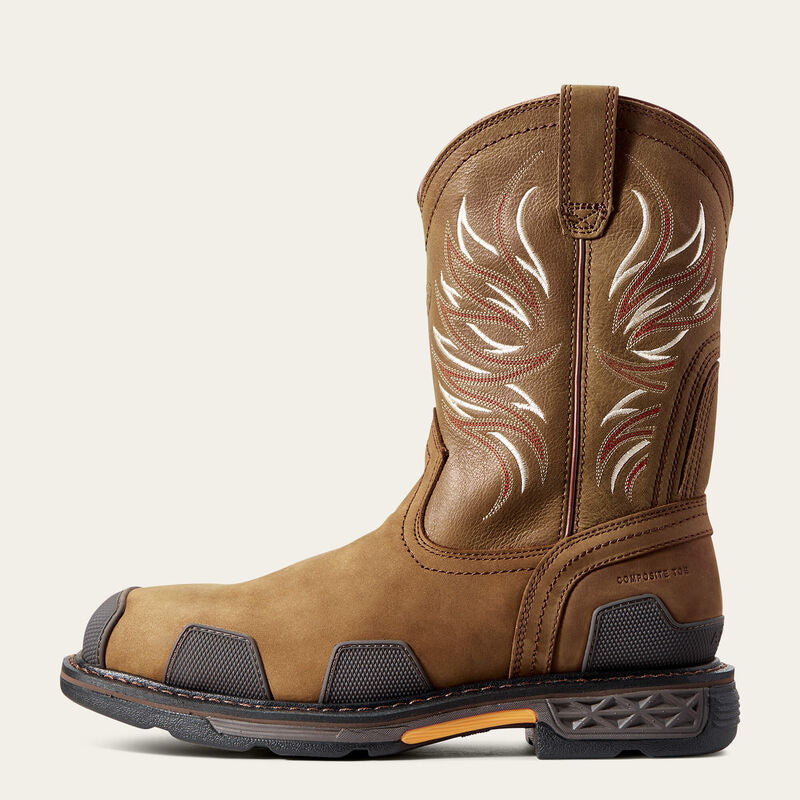 OverDrive Wide Square Toe Composite Toe Work Boots - Safety Shoes for Men, ASTM F2413-18 Certified, Electrical Hazard Protection - Ideal for Construction, Warehouse & Industrial Work
