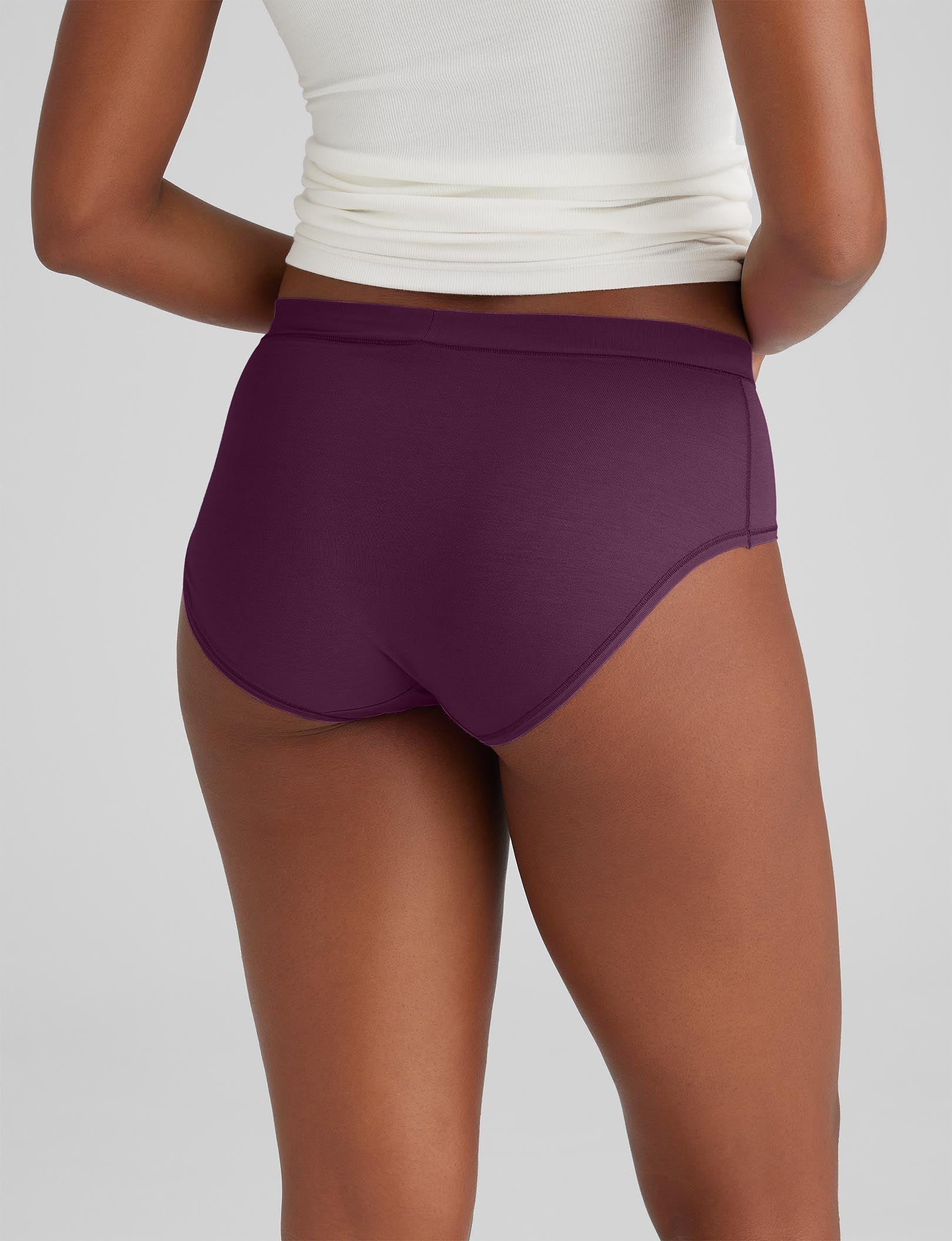 Women's Cool Cotton High Rise Briefs - Soft & Breathable Underwear for Everyday Comfort | Perfect for Workouts, Yoga & Lounge Wear