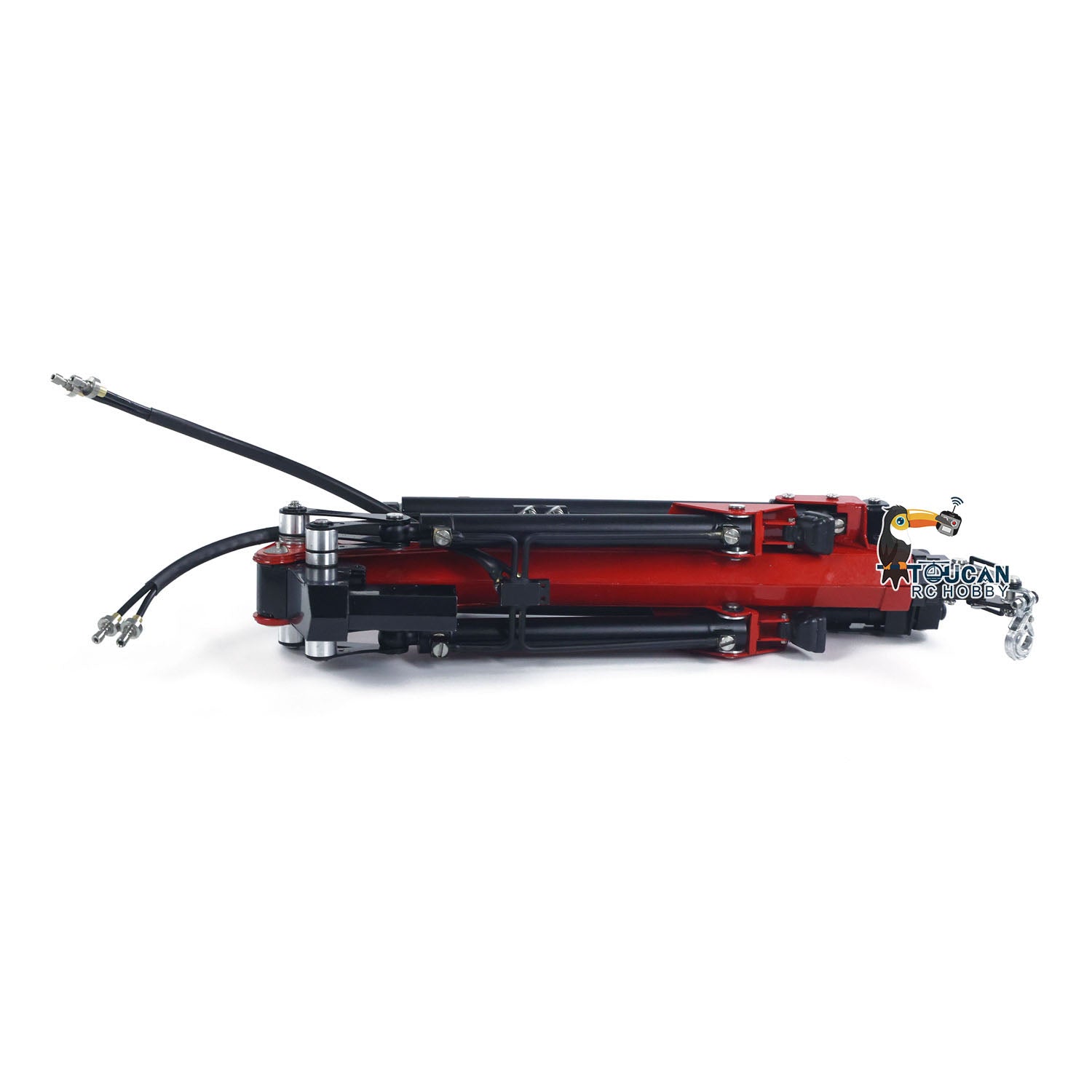 Limited Stock Metal Fly Jib Arm Crane for 1/14 Scale RC Hydraulic Dumper Truck - Compatible with 770S, R620, 3363 Model Vehicles | DIY Radio Controlled Tipper Tractor Accessory | Perfect for Construction Site Simulation & RC Truck Enthusiasts