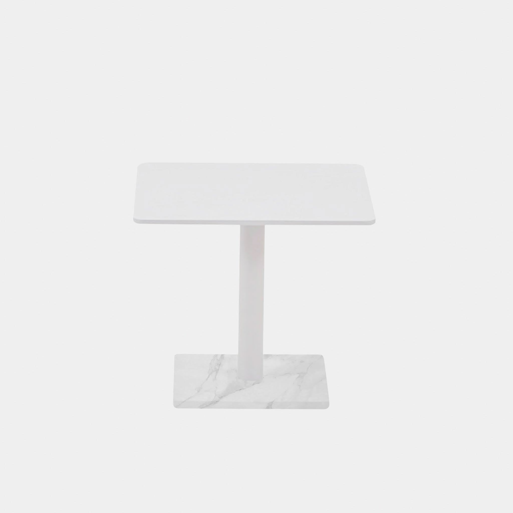 Madison Square Side Table - Modern End Table for Living Room, Bedroom, or Office - Stylish Accent Table with Sturdy Metal Frame - Perfect for Coffee, Books, or Decor