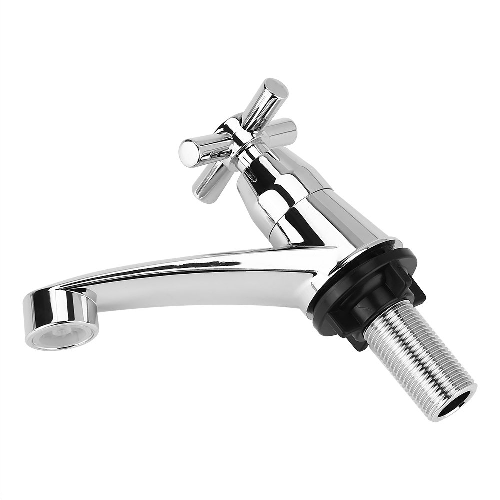 Oenbopo ABS Plastic Single Cold Water Faucet - G1/2 Thread Kitchen & Bathroom Sink Tap for Easy Installation | Perfect for Small Spaces, RVs, and Outdoor Use