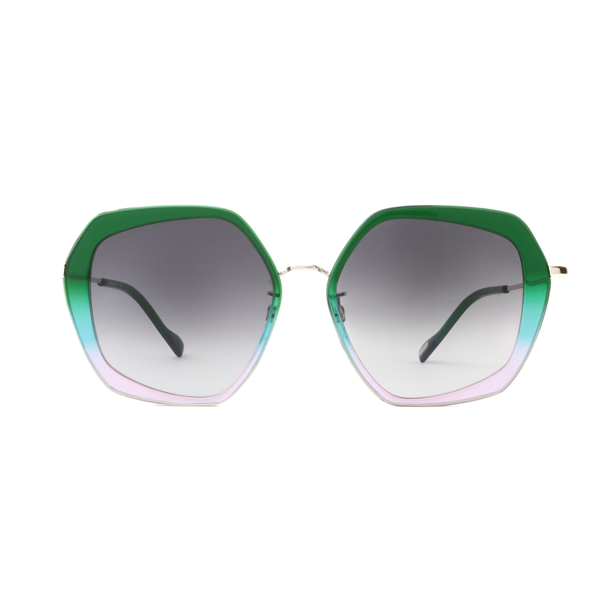 Green/Teal Gradient - Silver/Grey Lens