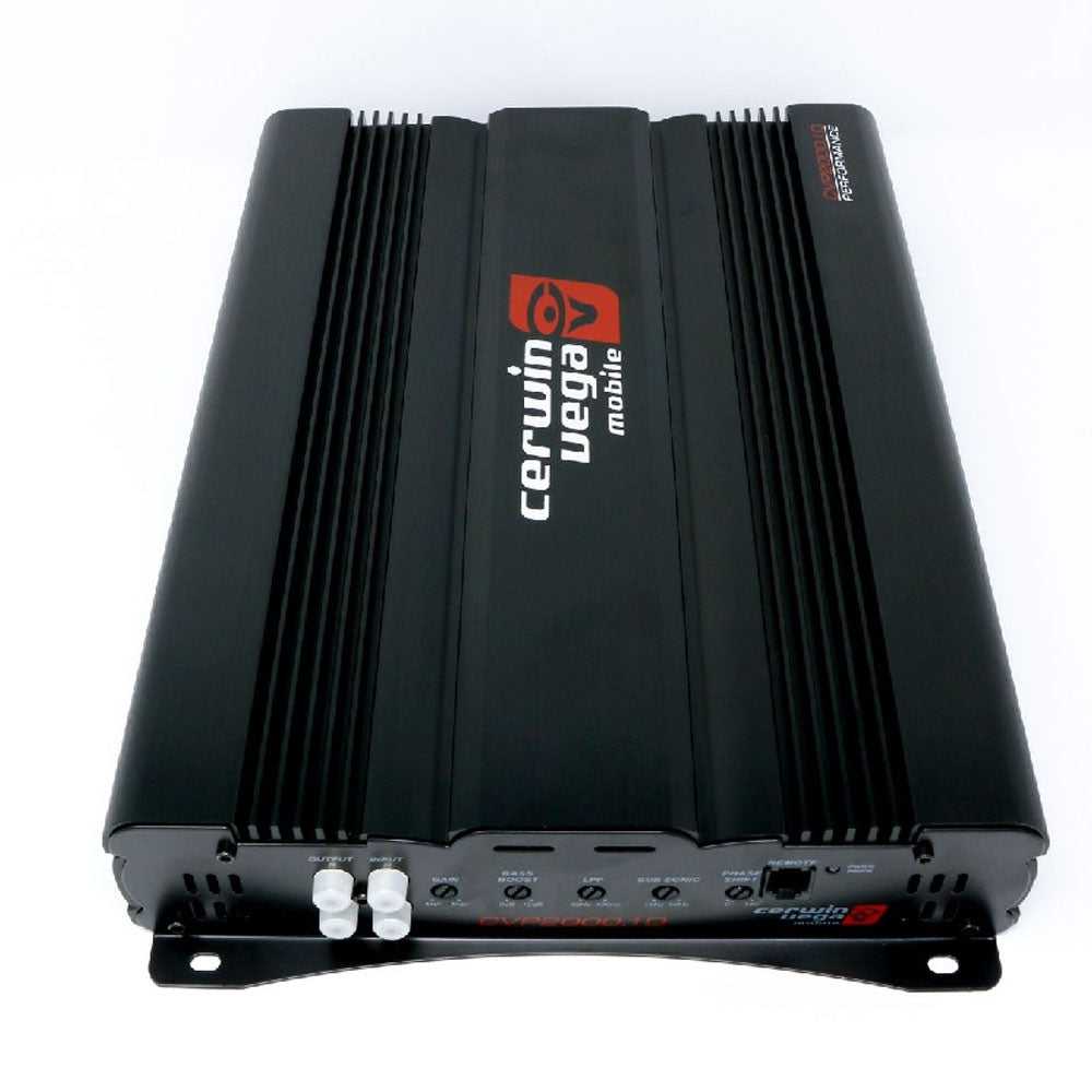 Cerwin Vega CVP2000.1D CVP Series 1000W RMS Monoblock Class D Car Amplifier - Certified Refurbished for Powerful Bass & Clear Sound | Perfect for Car Audio Systems & Subwoofers