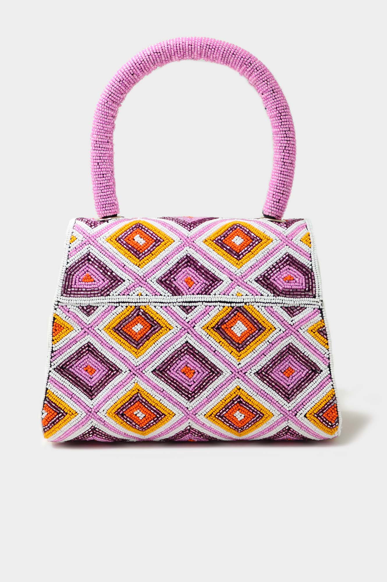 Elegant Pink Beaded Handbag for Women - Stylish Evening Clutch for Parties, Weddings & Special Occasions