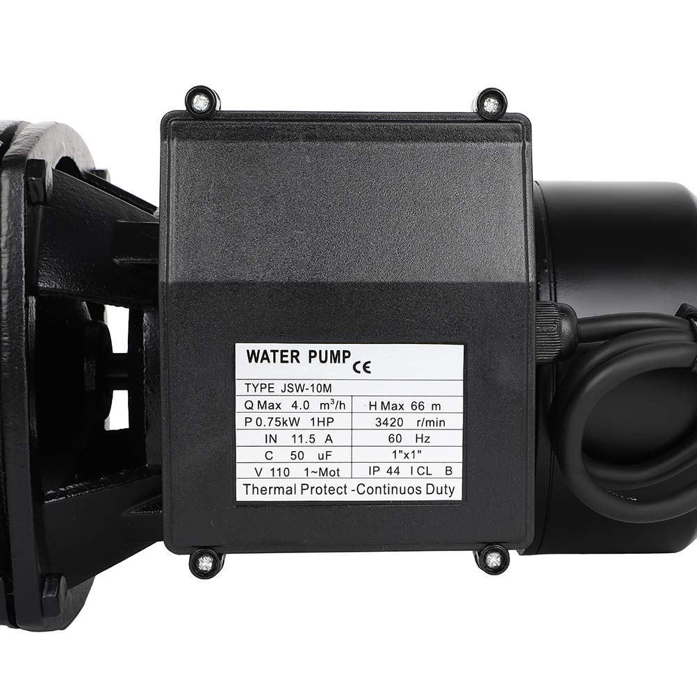 SCITOO 1 HP Shallow Well Jet Pump - 17.6 GPM High Flow Tap Water Booster Pump for Home, Garden & Irrigation Systems | Perfect for Watering Lawns, Farm Use & Household Water Pressure Boosting