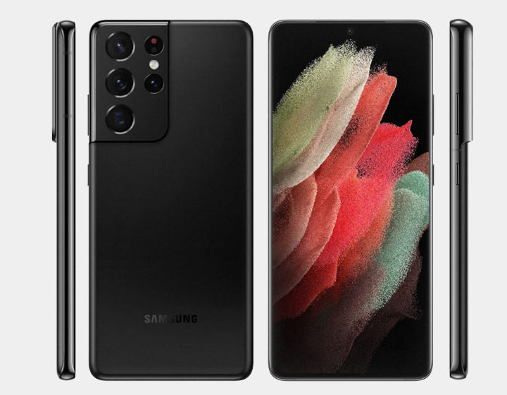 Samsung Galaxy S21 Ultra 5G Unlocked Smartphone - 128GB Storage, 12GB RAM, Dual SIM, GSM Compatible (Black) - Perfect for Business Travelers & International Use
