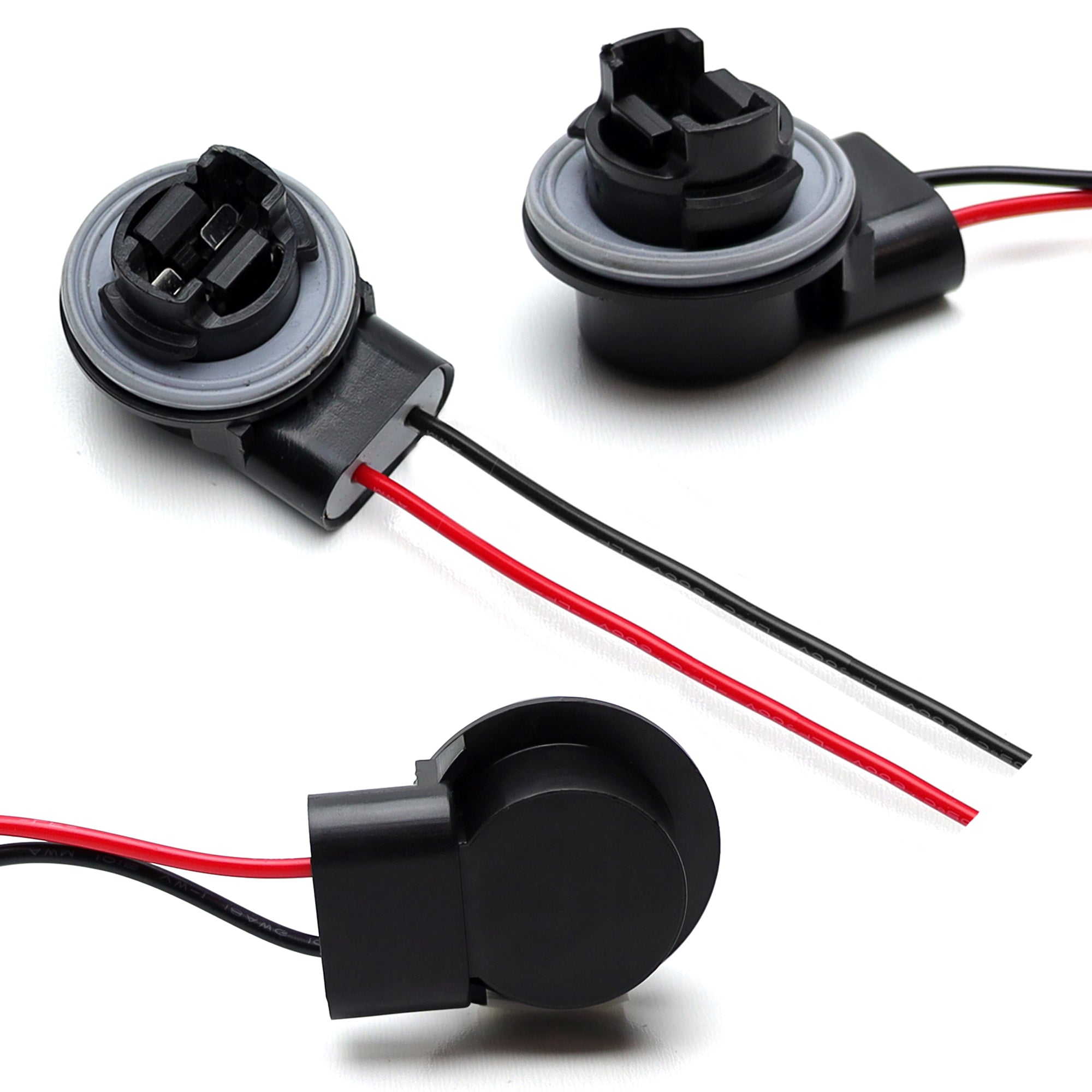 3156 2 Tab Socket with Pre-Wired Harness - LED Bulb Replacement, Repair & Installation Kit for Car, Truck, RV & Marine Lighting Systems