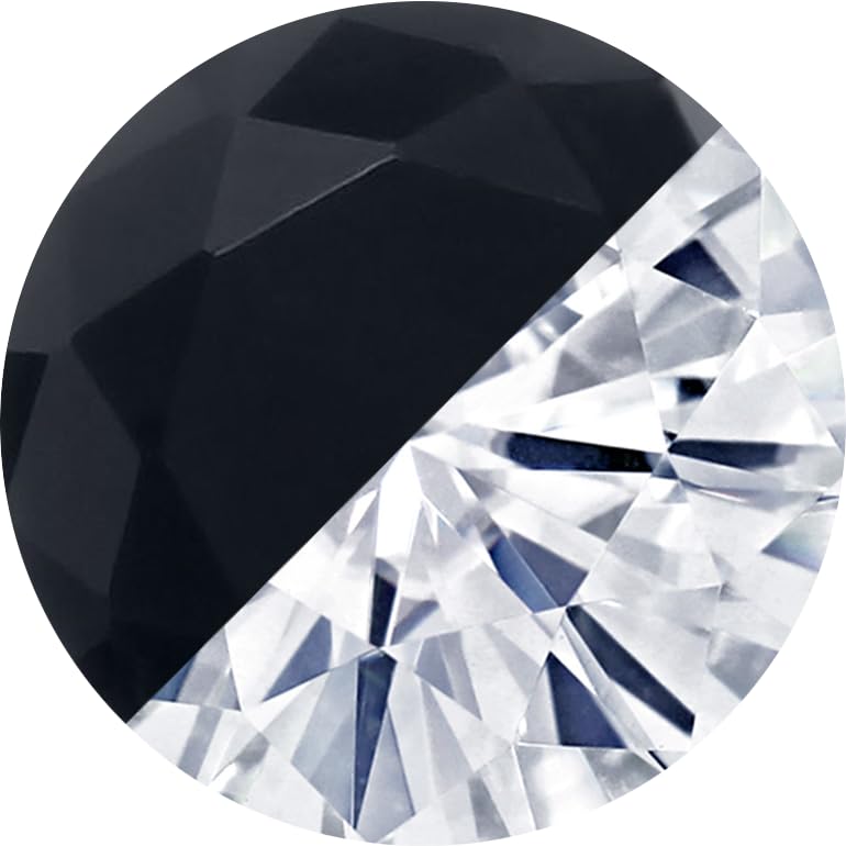 Onyx - White Moissanite
