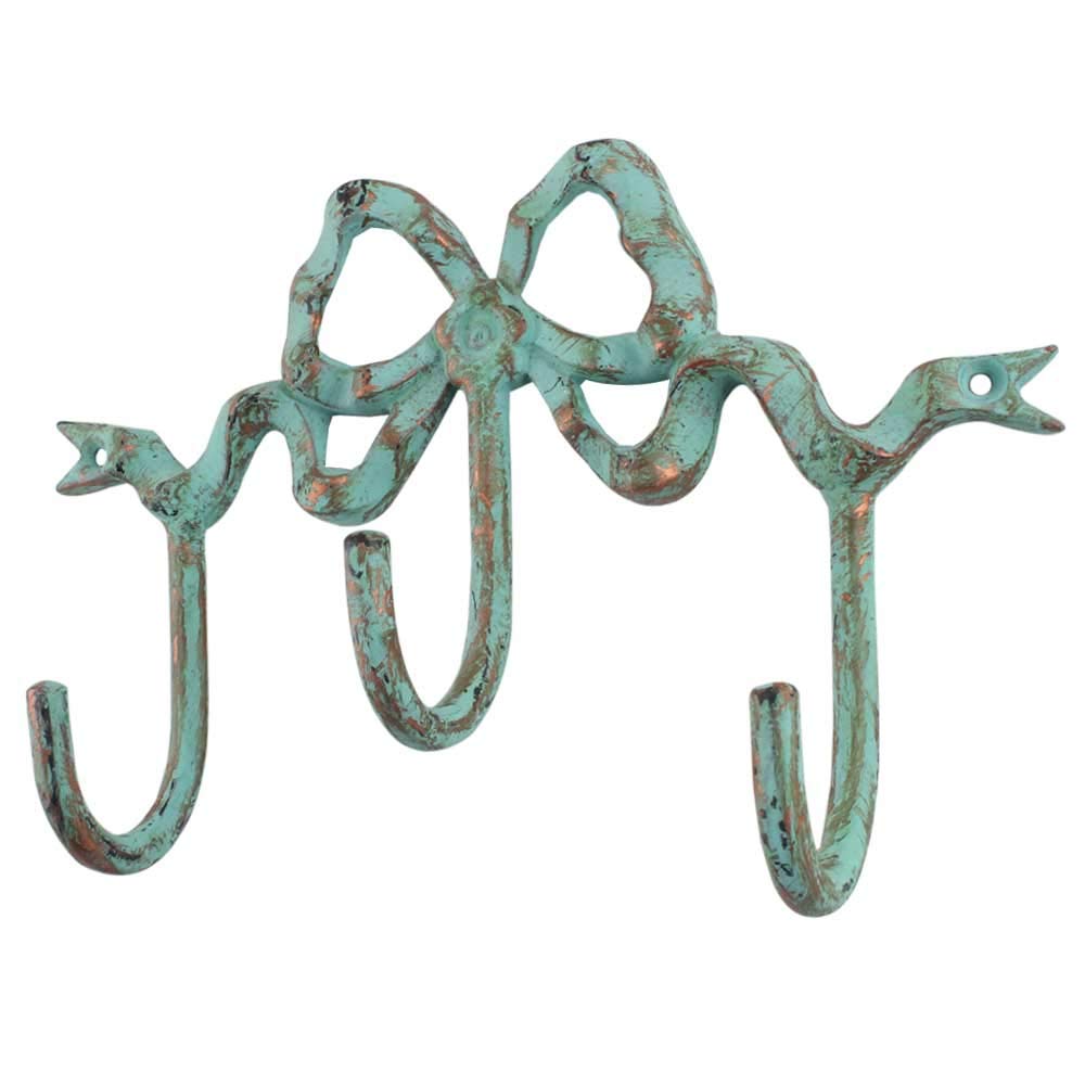 Vintage Iron Wall Hooks - Set of 6 Handcrafted Antique Coat Racks for Kids Room Decor, Key Holder & Hanging Storage | Perfect for Bedroom, Entryway & Bathroom Organization