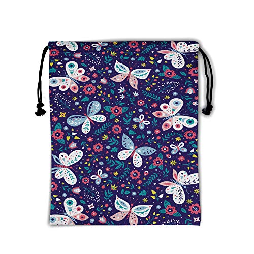 Purple Floral Butterfly