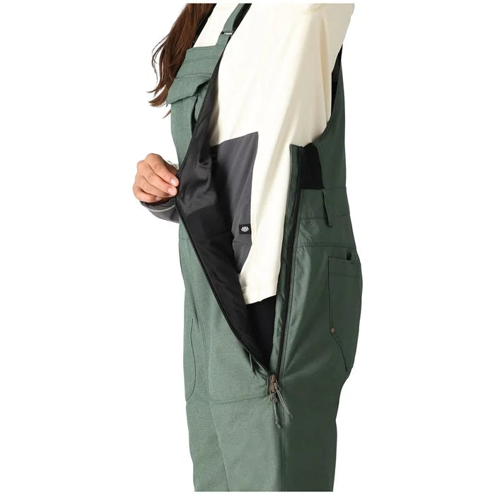 686 Women's Black Magic Insulated Bib Snow Pants - Waterproof Winter Ski Bib Overalls for Women (2024) - Perfect for Skiing, Snowboarding & Cold Weather Outdoor Activities