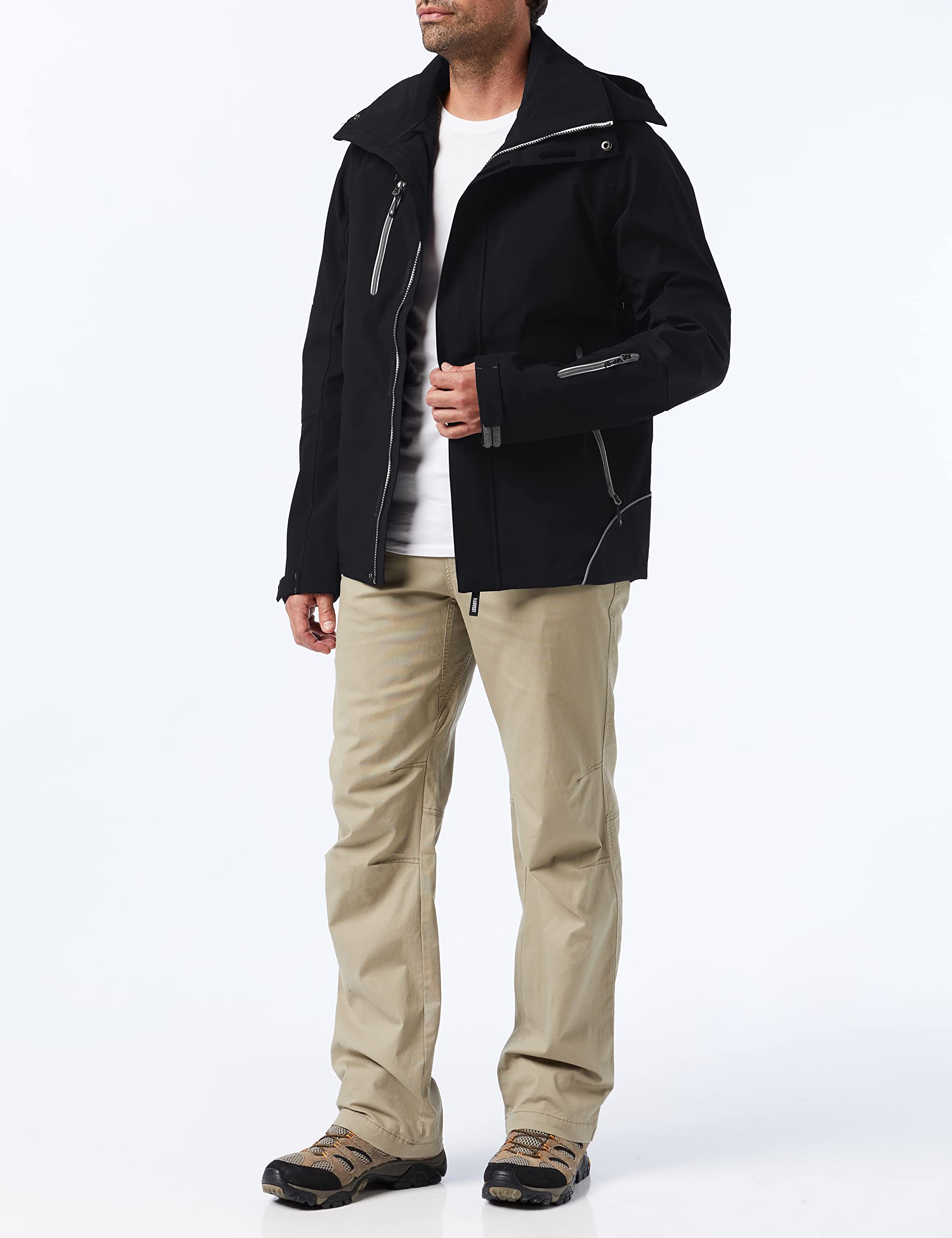 James Harvest Men's Islandblock Jacket - Lightweight Water-Resistant Windbreaker for Outdoor Activities, Hiking & Travel